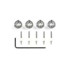 Radmitnehmer (4) Alu 6mm silber