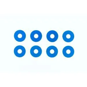 TRF Alu Distanzscheiben 0,75 mm blau (8)