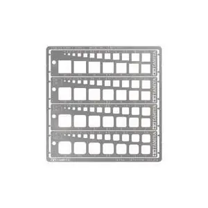 Modeling Quadrat Schablone 1-10mm (4) PE
